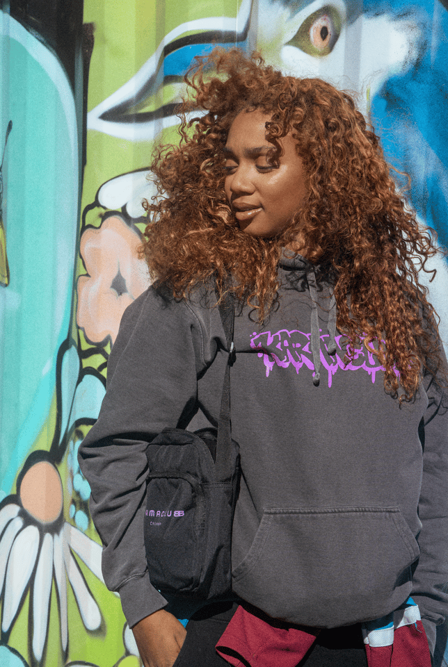 Graffiti Hoodie - Heather Gray [L] - Image 2