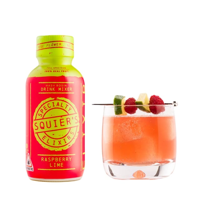 Squier's Specialty Edibles - Raspberry Lime Hash Rosin Mixer (500mg) - Image 1 Squier's Specialty Edibles - Raspberry Lime Hash Rosin Mixer (500mg) - Image 1
