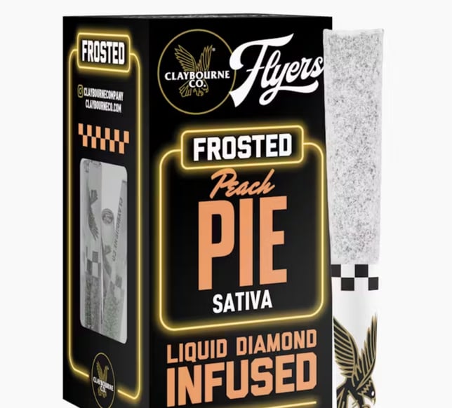 Peach Pie (2.5g) - Diamond Frosted Flyers Pre-Rolls - Image 1 Peach Pie (2.5g) - Diamond Frosted Flyers Pre-Rolls - Image 1