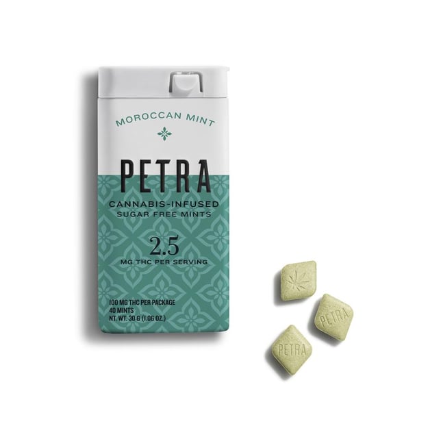 KIVA Petra - Moroccan Mint Mints (100mg 40pk) - Image 1