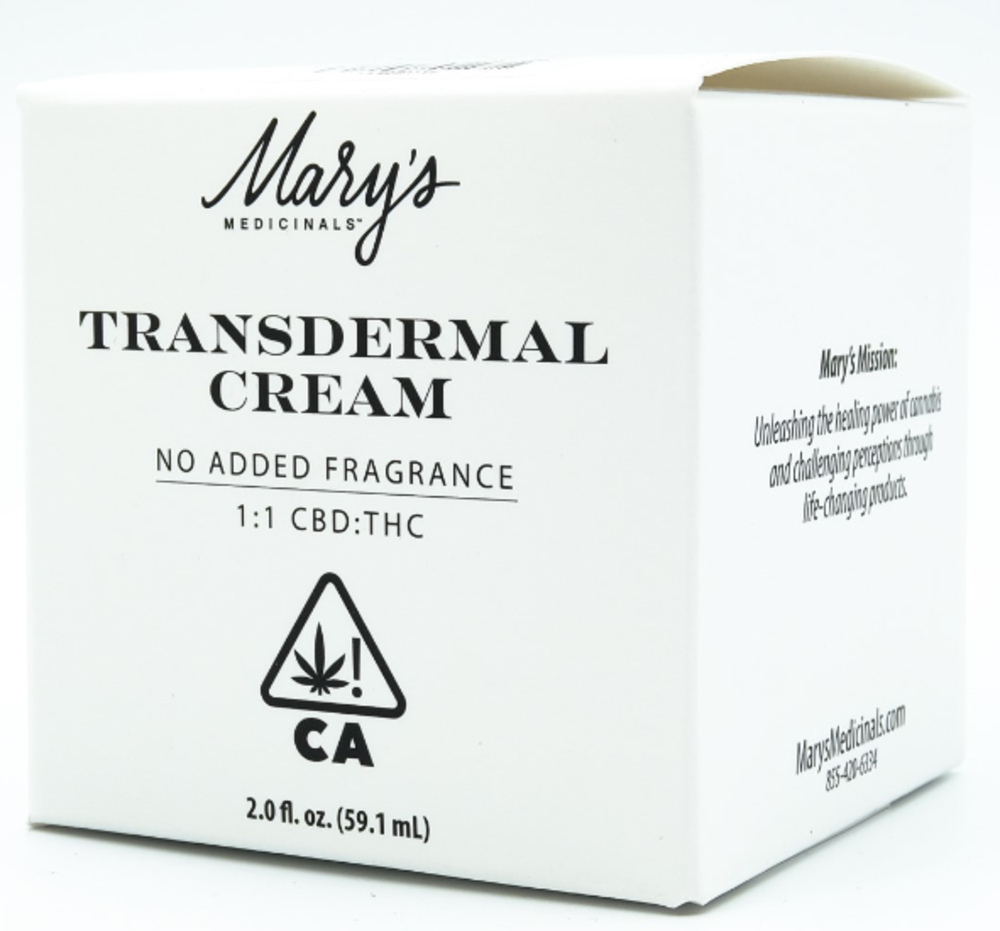 1:1 Relief Cream - No Fragrance Added [2fl oz] (100mg CBD/100mg THC)