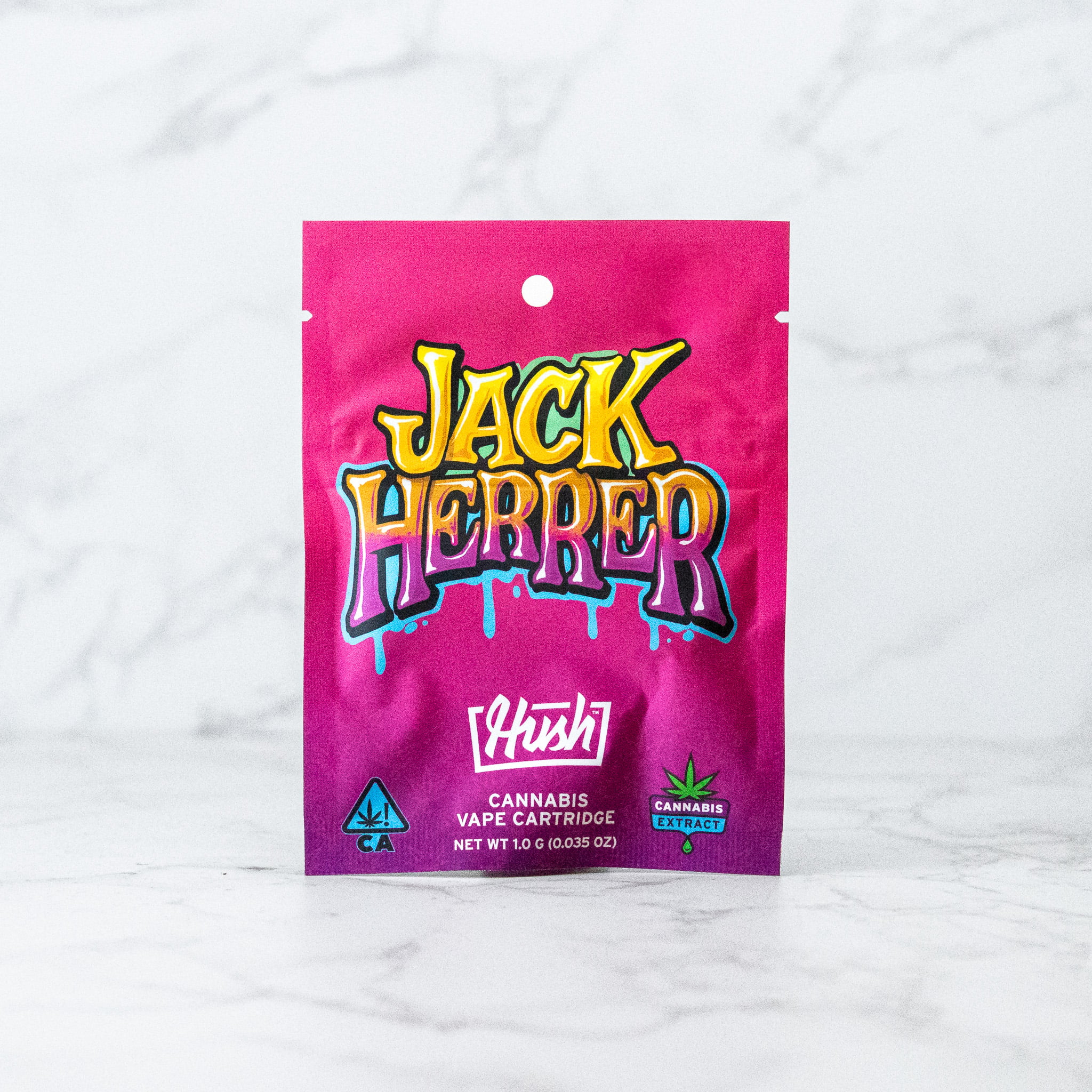 HUSH - JACK HERER - 510 THREAD VAPE CART - SATIVA - [1G]