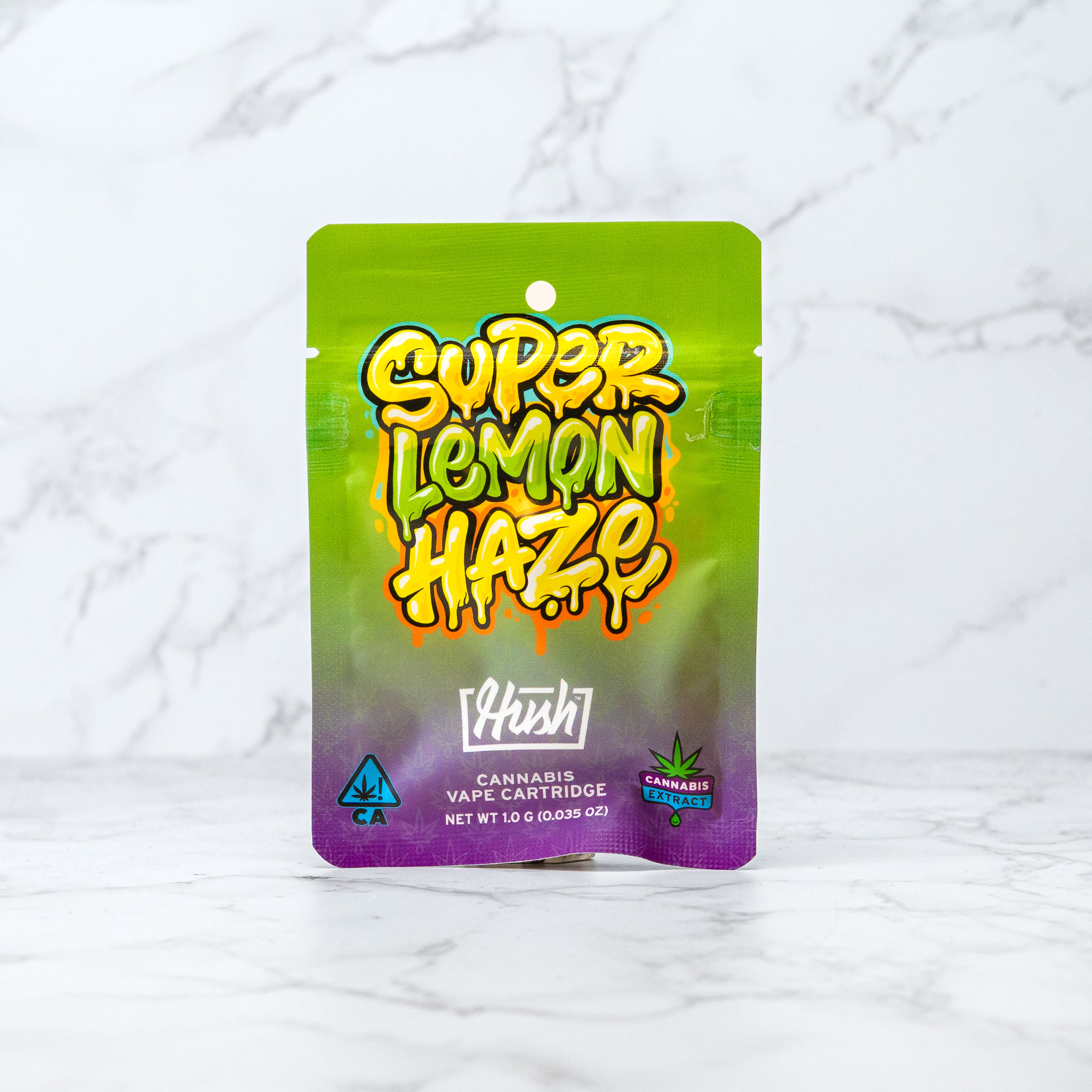 HUSH - SUPER LEMON HAZE - 510 THREAD VAPE CART - SATIVA - [1G]