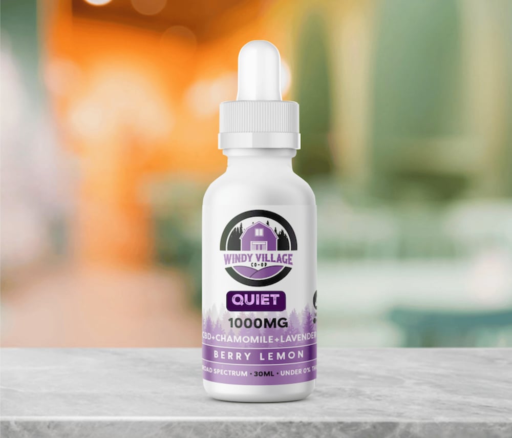 Windy Village - Hemp-Derived CBD Quiet Tincture (1000mg 30mL)
