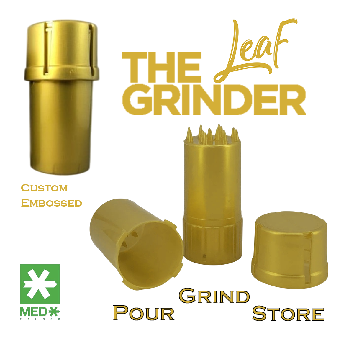 Value Grinder w/Storage - 3.5" Plastic