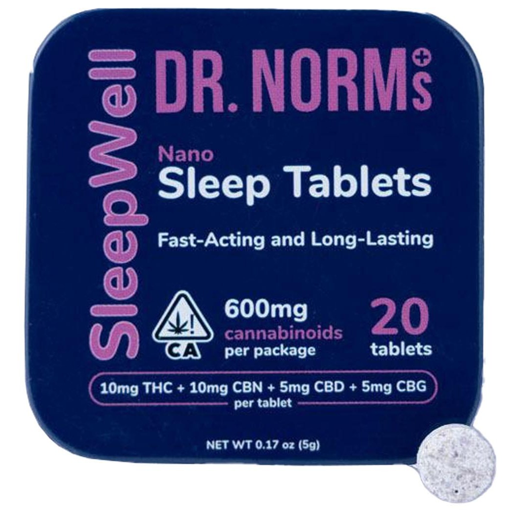 SLEEPWELL 2:2:1:1 THC:CBN:CBD:CBG 200MG 20 PACK TABLETS