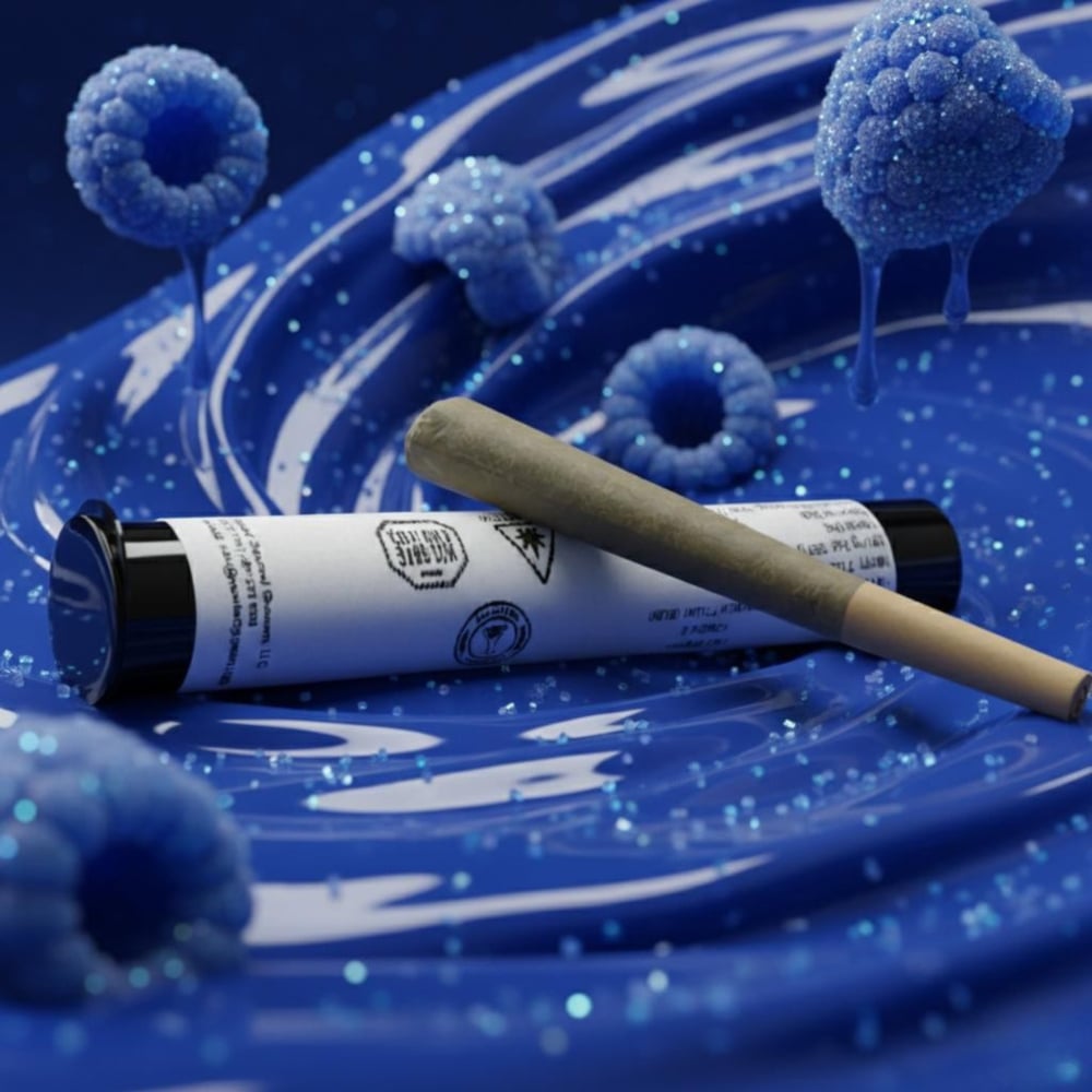 Twisted Buds - Blue Razz Infused Pre-Roll (1g) product photo