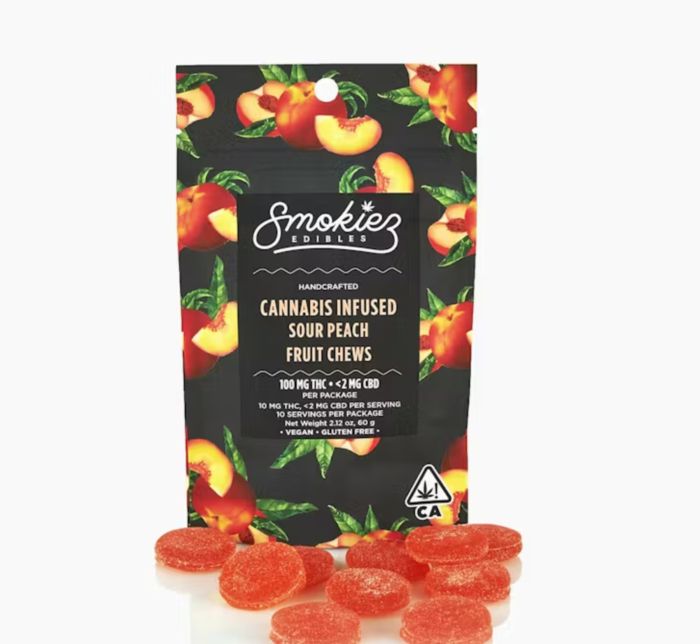 Sour Peach Fruit Chews - [10pk] (100mg) 