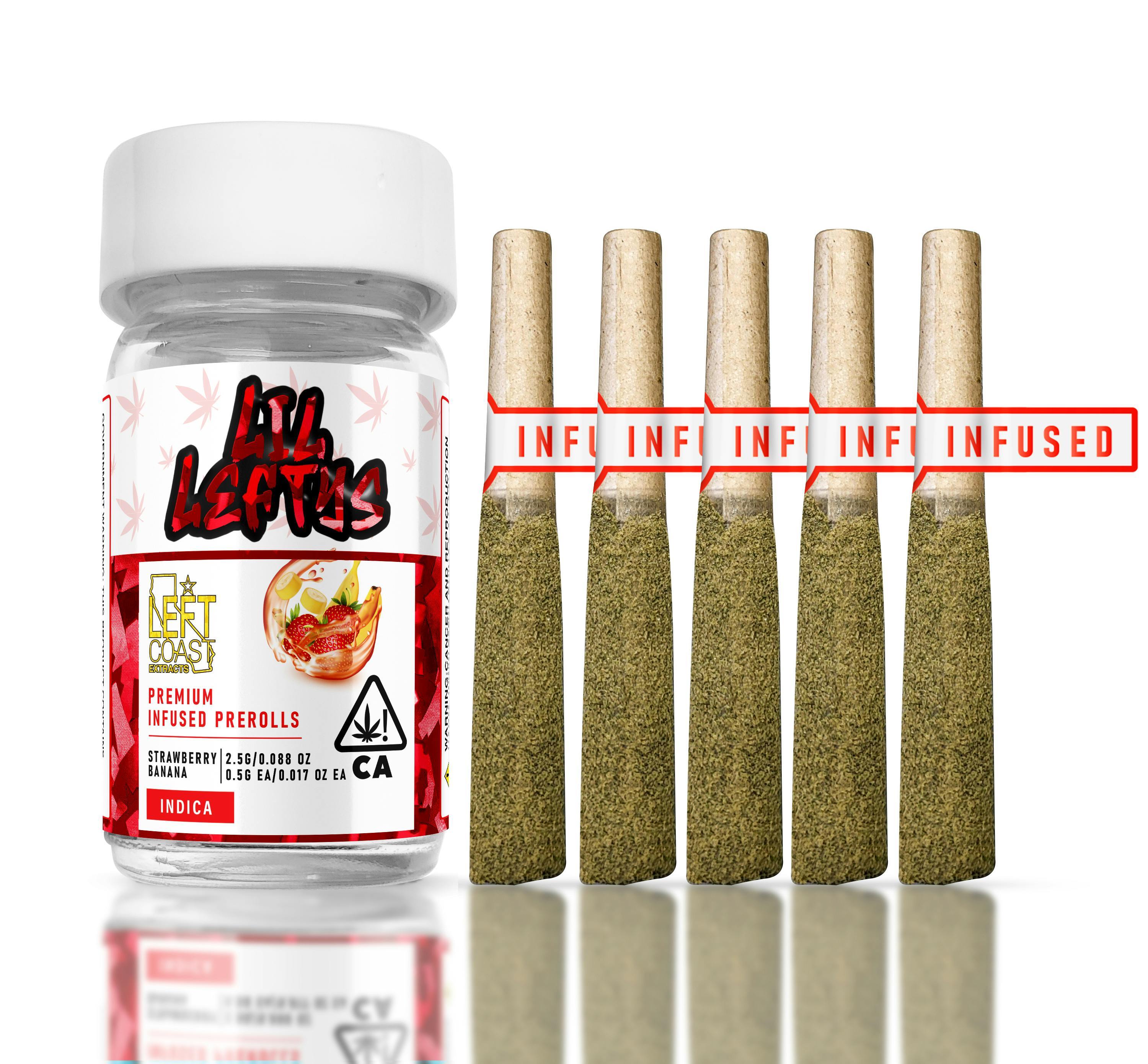 Strawberry Banana (Infused) (5/pk) 3.75g