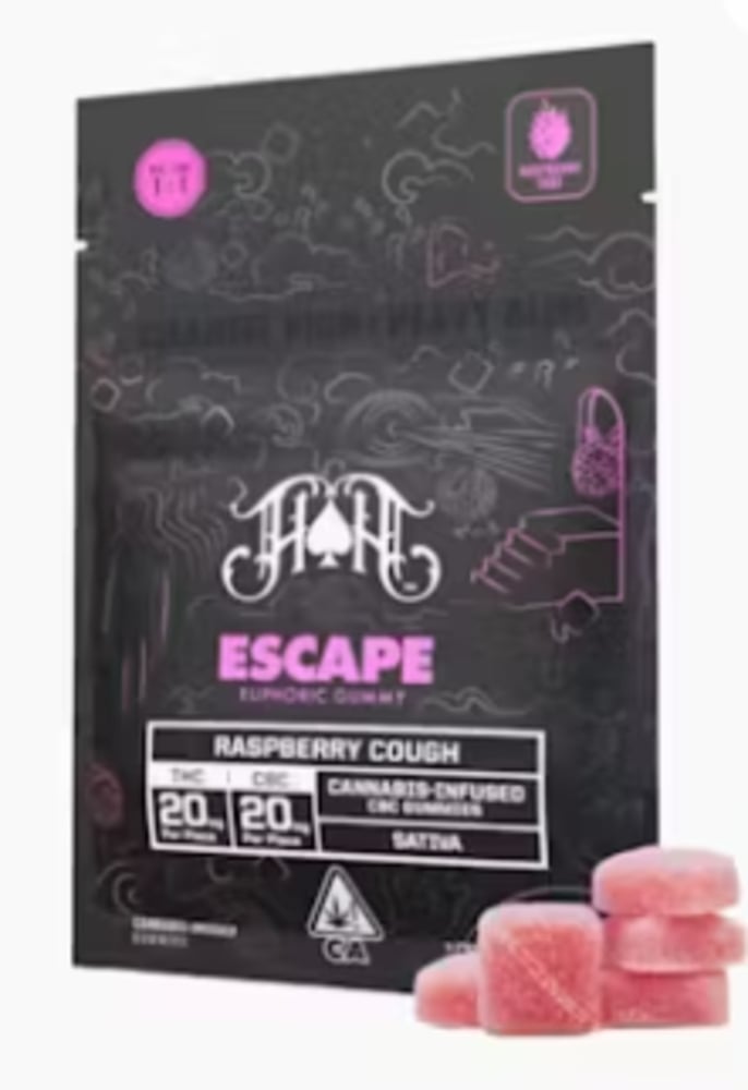 Raspberry Cough | Sativa - Escape RCS CBC Euphoric Gummy