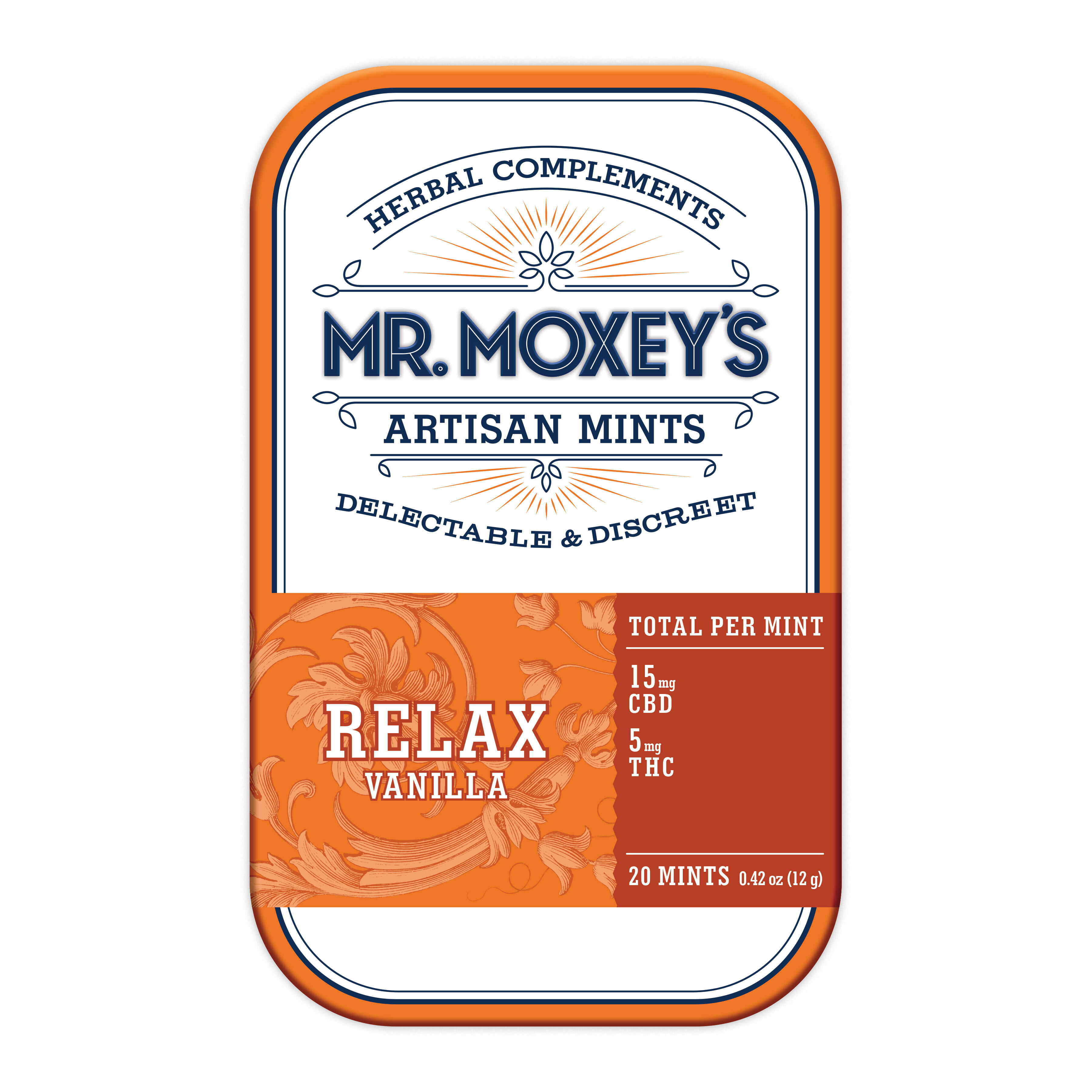 Relax 3:1 CBD Vanilla Mints (300mg CBD/100mg THC)