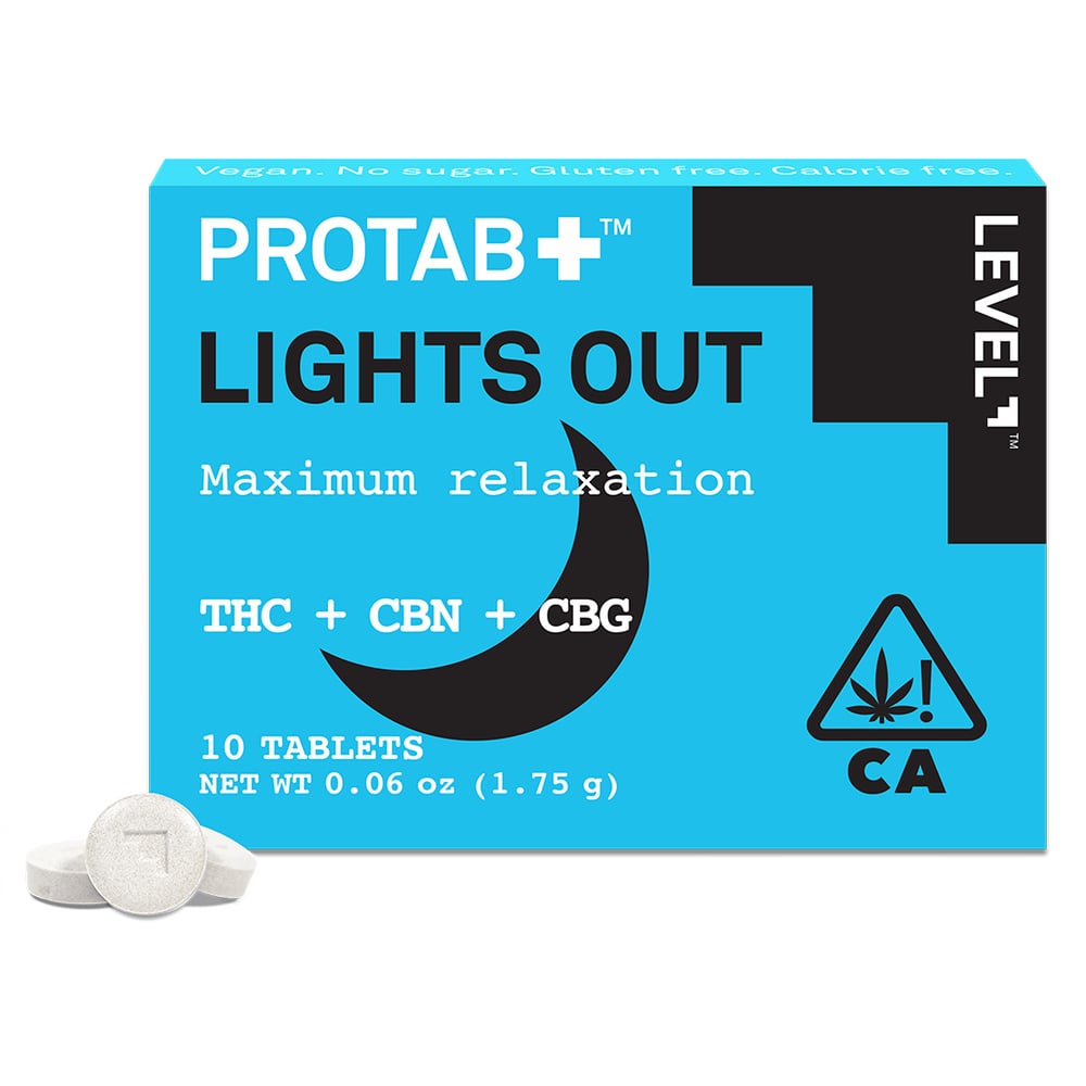 PROTAB+ LIGHTS OUT [10pk] (200mg D9 THC/50mg CBN/50mg D8 THC/20mg THCa/20mg CBG)
