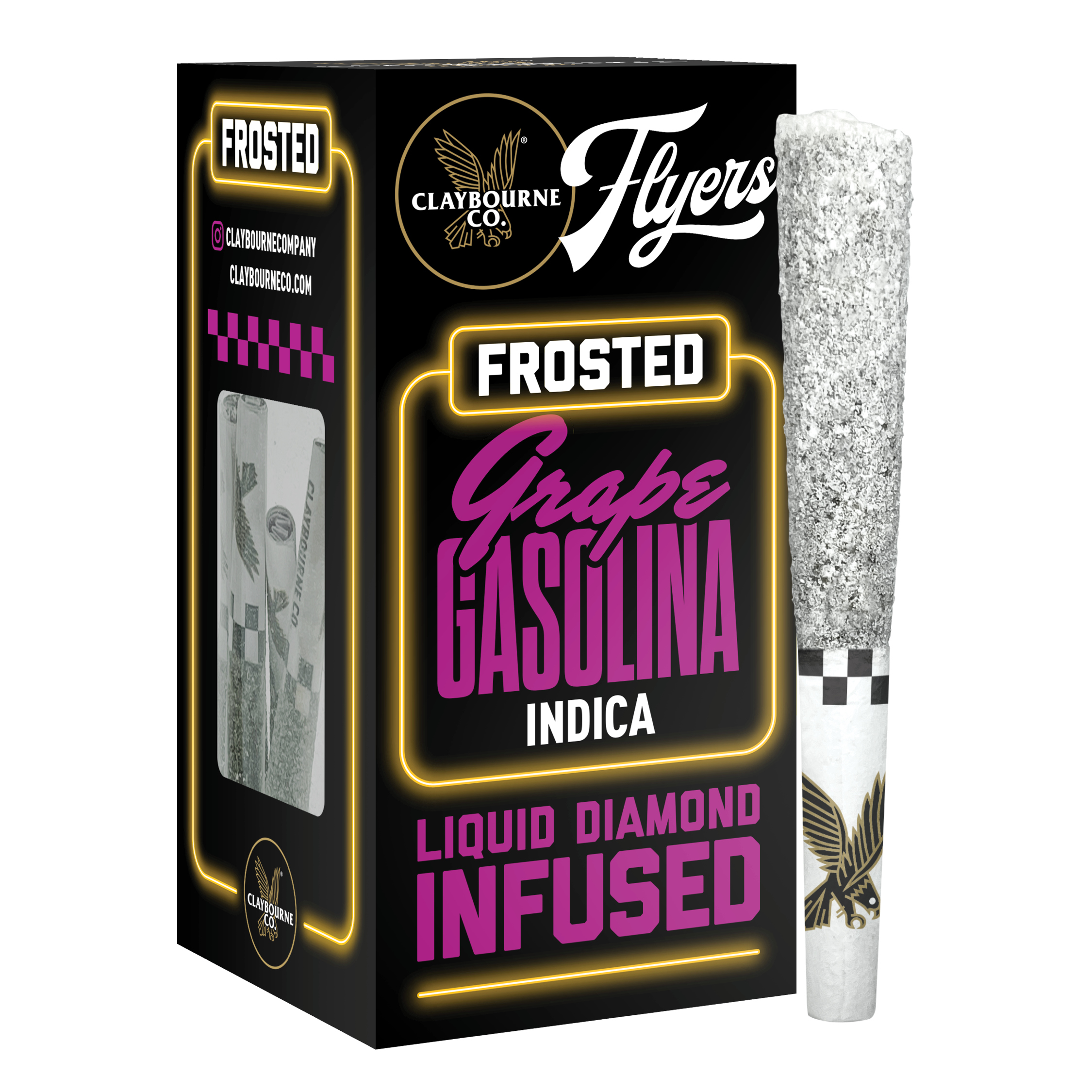 Grape Gasolina (2.5g) - Diamond Frosted Flyers Pre-Rolls