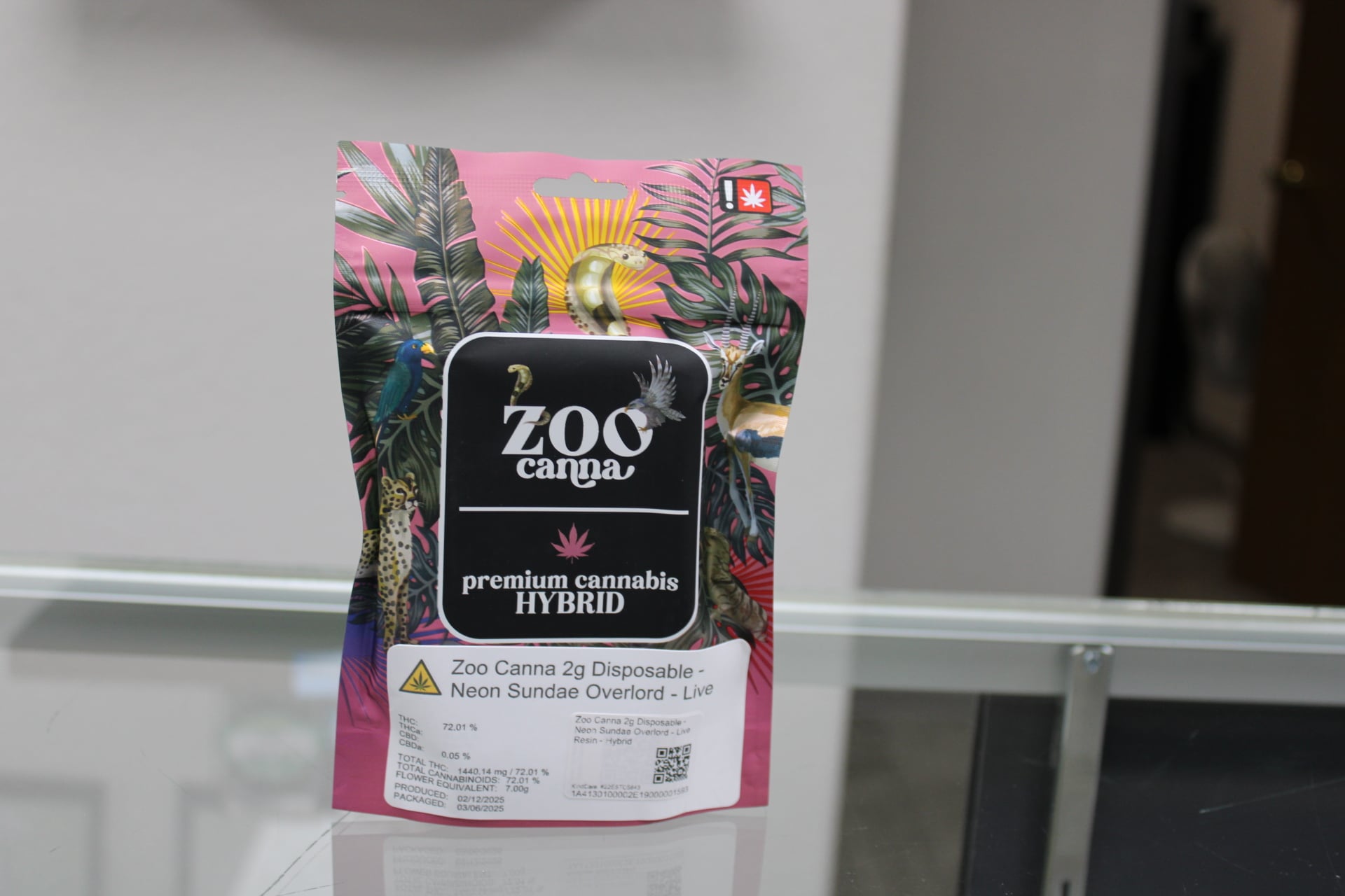 Zoo Canna - Paw Paw - [2g] Liquid Diamonds Disposable - Indica Dominant