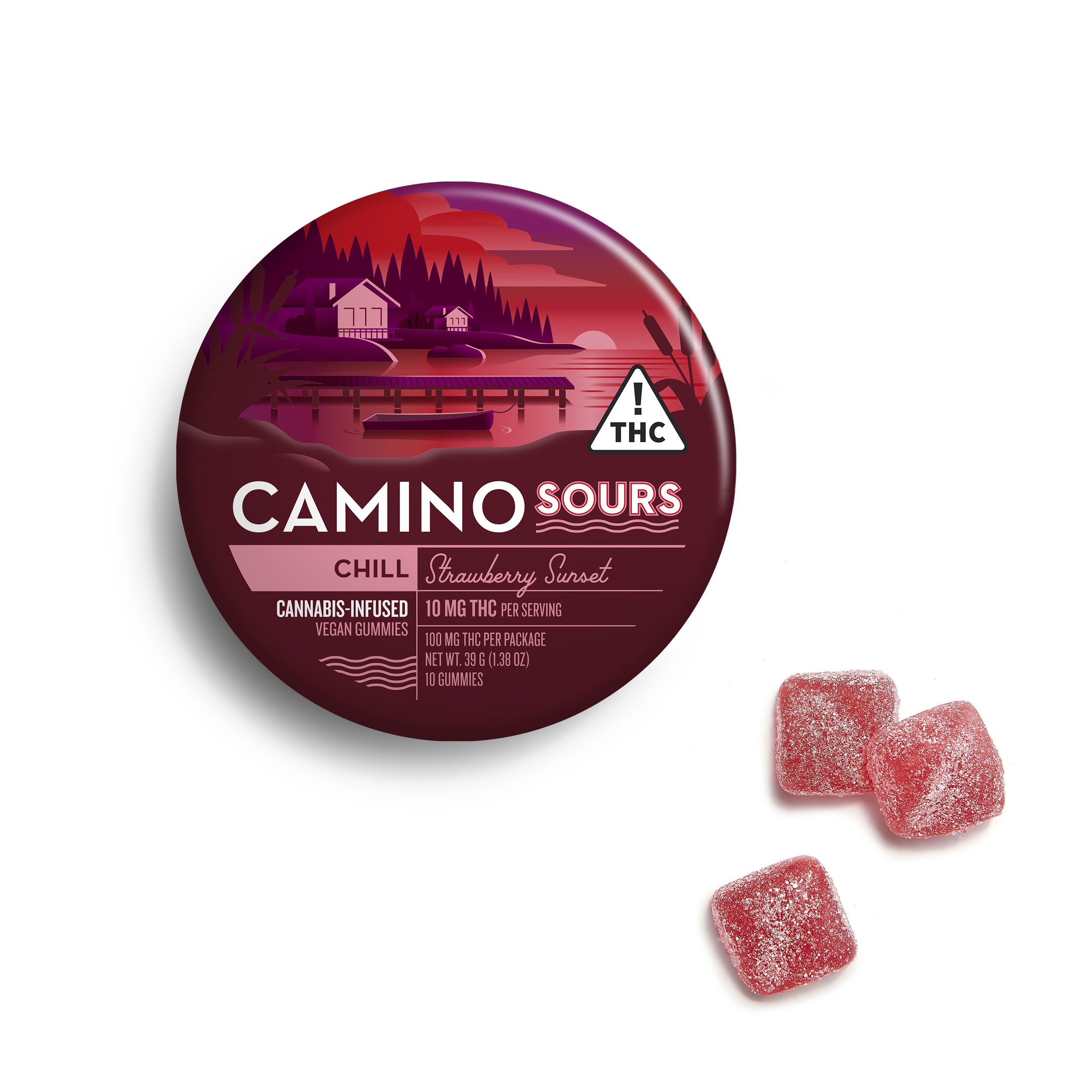 'Chill' Strawberry Sunset [10pk] (100mg THC)
