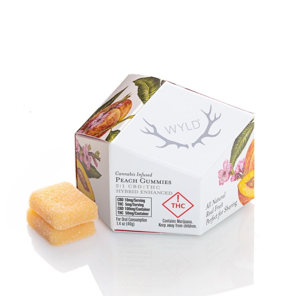 Peach 2:1 CBD + Hybrid Enhanced Gummies | 100mg :50mg