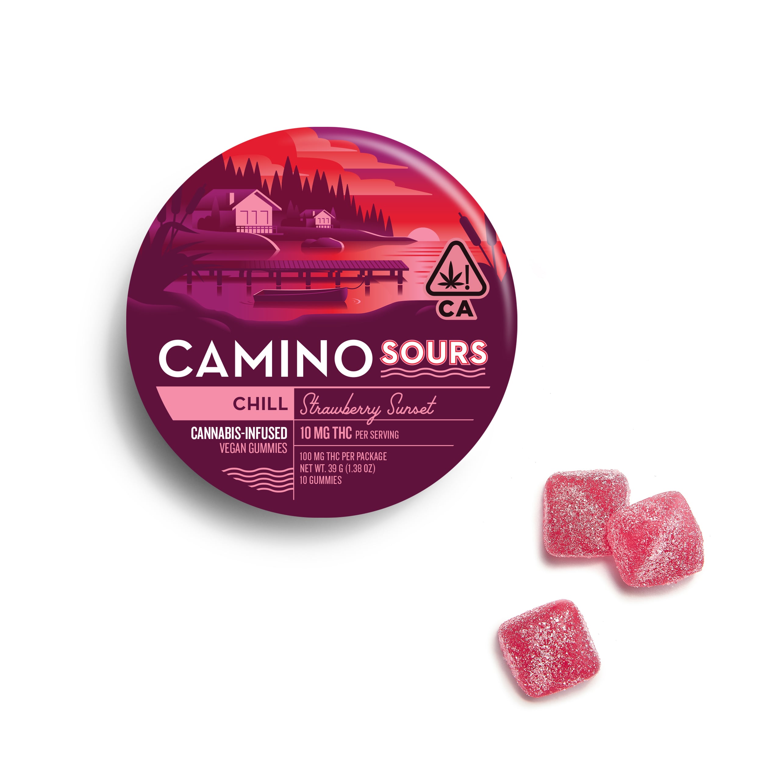 'Chill' Strawberry Sunset [10pk] (100mg THC)