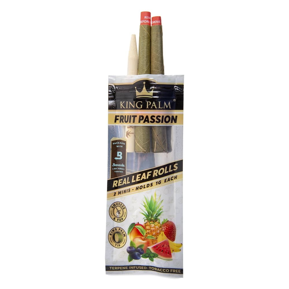 King Palm 2pk Mini Size Flavored Wraps - Fruit Passion King Palm 2pk Mini Size Flavored Wraps - Fruit Passion