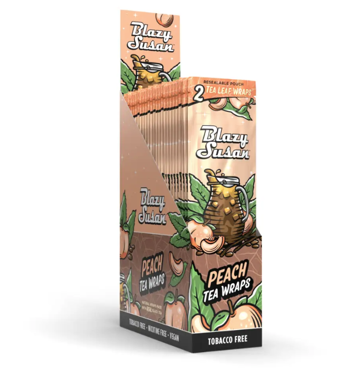 ACC Blazy Susan Peach Tea Leaf Wraps 2pk ACC Blazy Susan Peach Tea Leaf Wraps 2pk