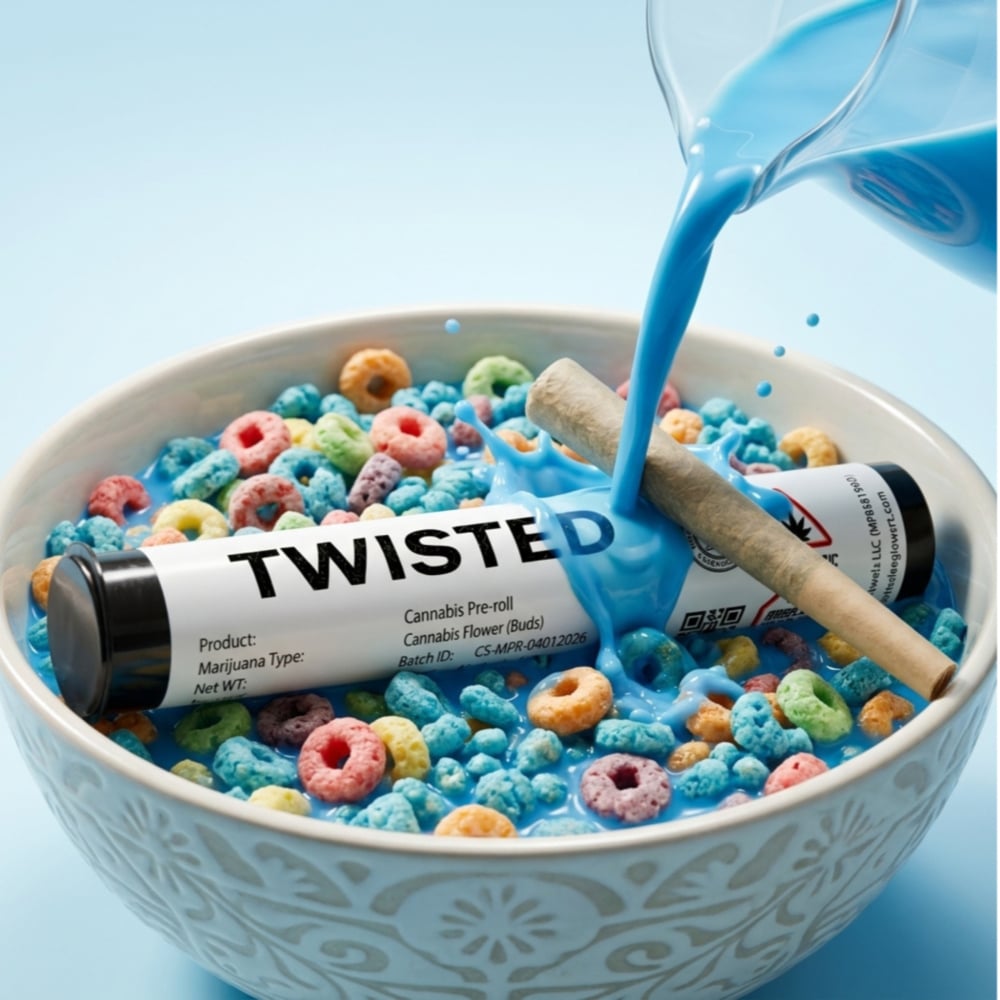 Twisted Buds - Blue Milk Infused Pre-Roll (1g)