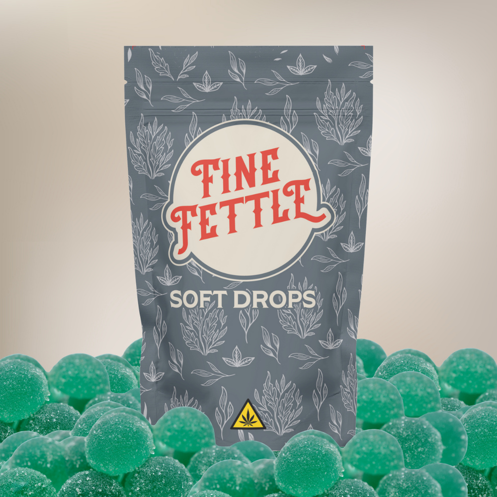 FFD - Blue Raspberry Soft Drops 100mg THC : 100mg CBD 20pk