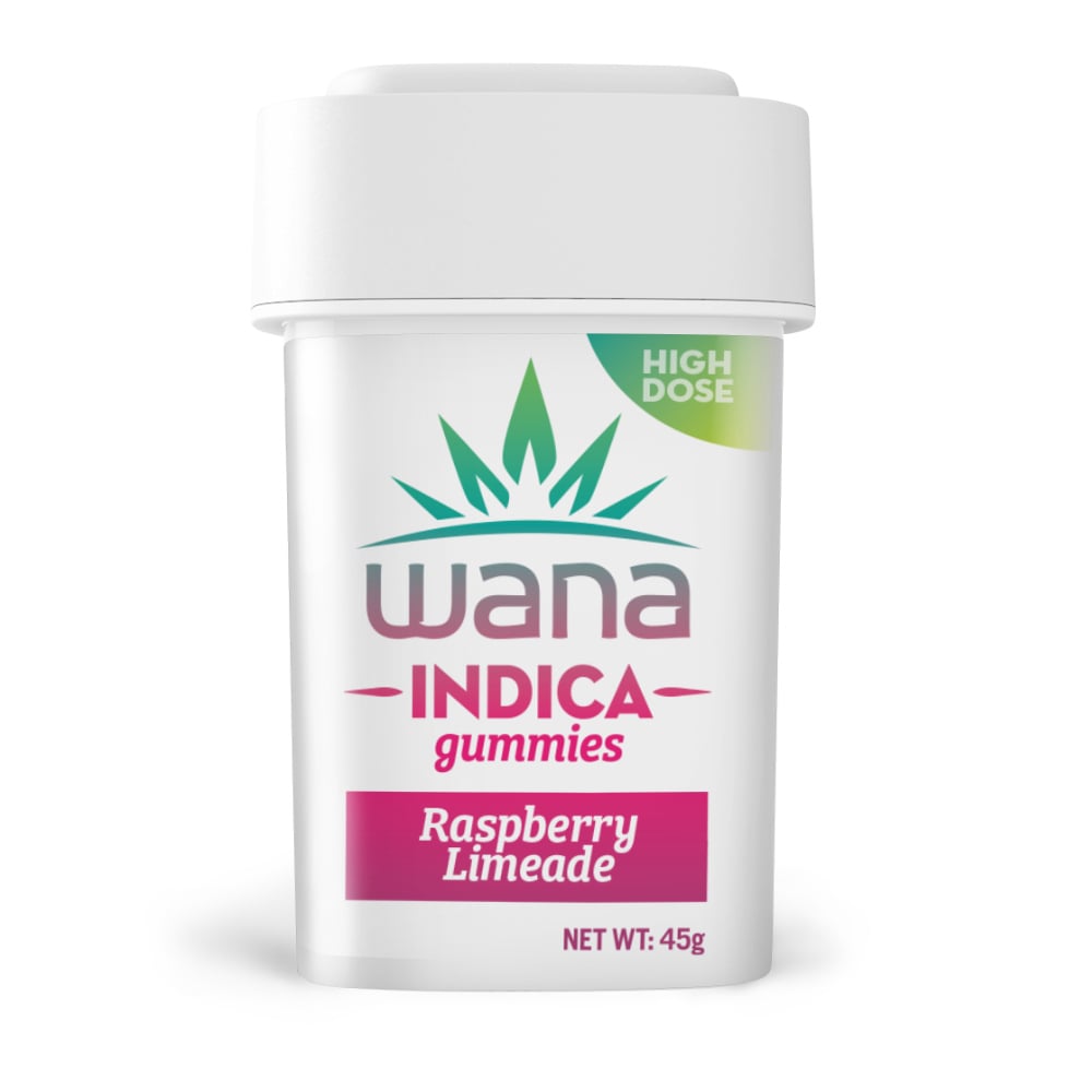 Wana - Raspberry Limeade - Gummies - 300mg - 10pk - Indica