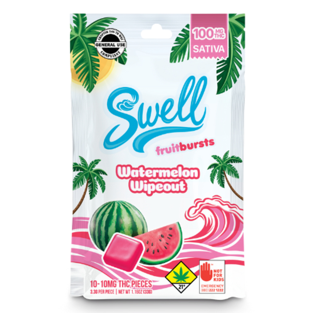 Watermelon Wipeout - Sativa [10pk] (100mg)