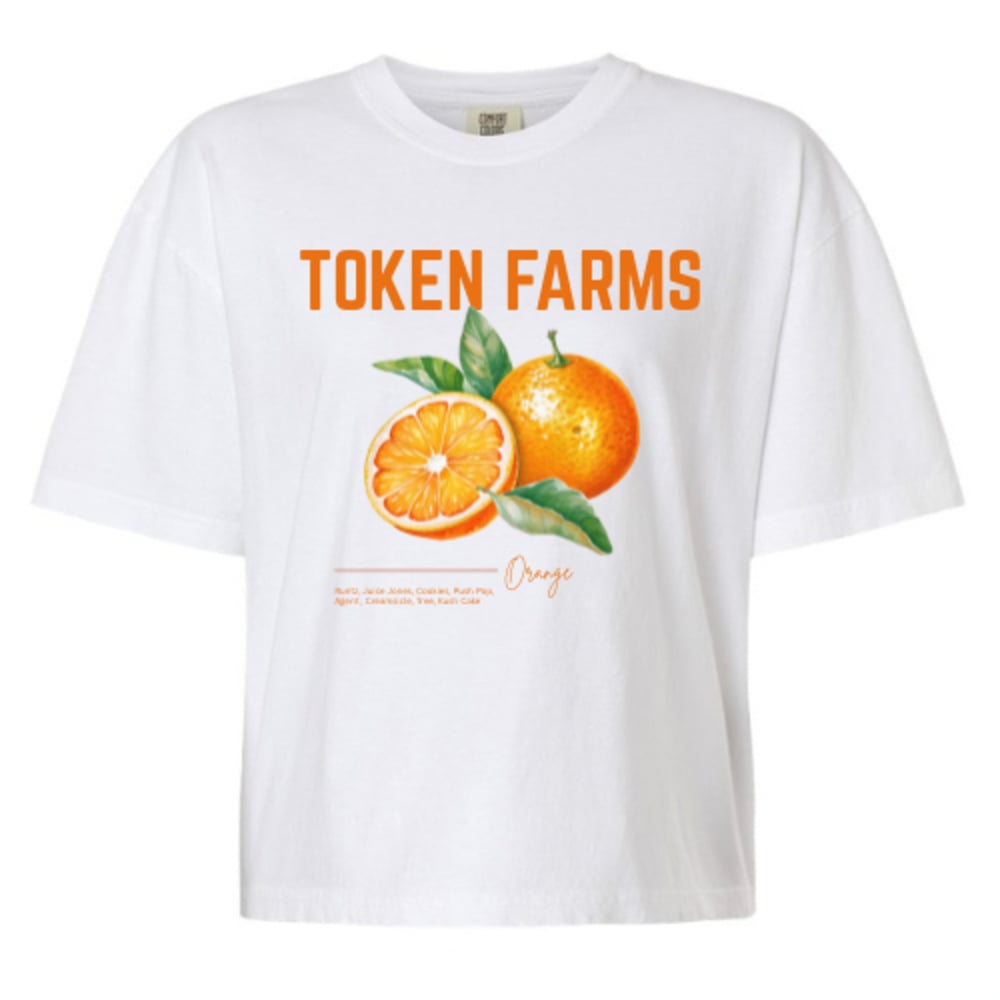 White Orange Crop Shirt | XL