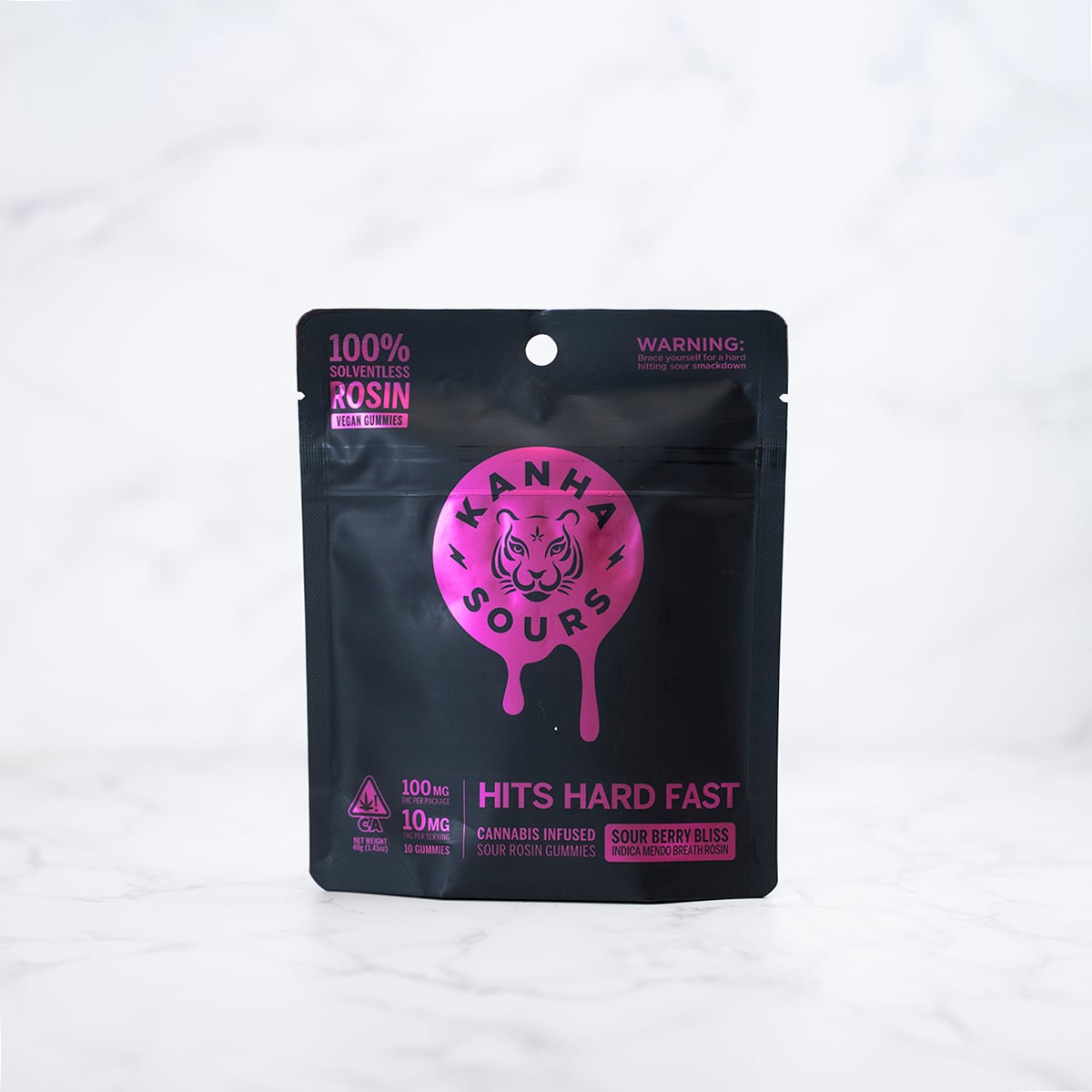 KANHA - SOUR BERRY BLISS - ROSIN GUMMY - INDICA - (10PK) - [100MG]