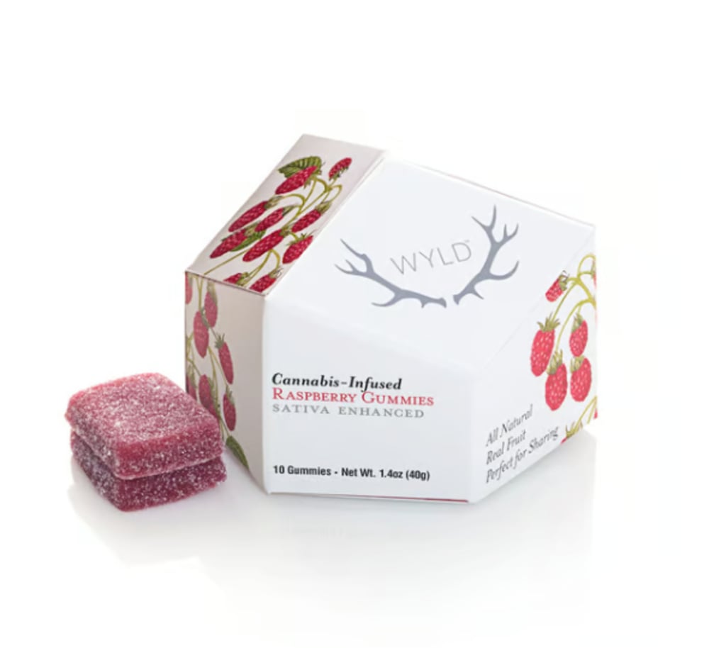 Raspberry Sativa Enhanced Gummies | 100mg