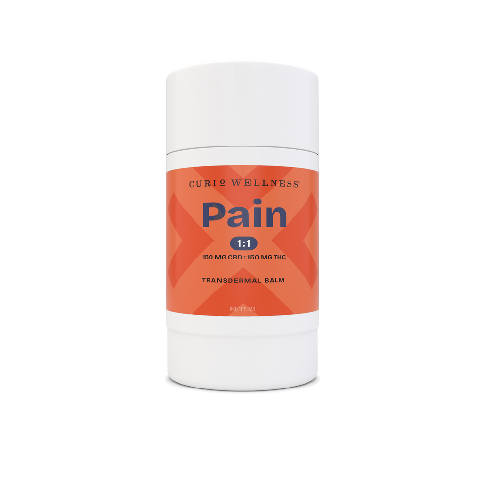 Pain 1:1 Transdermal Balm Stick  (150mg CBD/150mg THC) Formerly Move Transdermal Balm