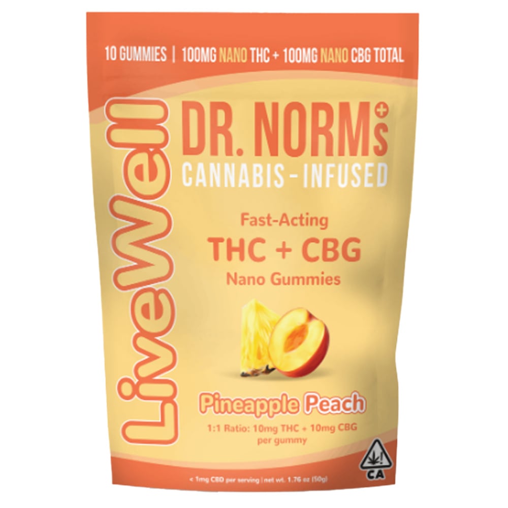 1:1 Pineapple Peach [10pk] (100mg THC/100mg CBG)