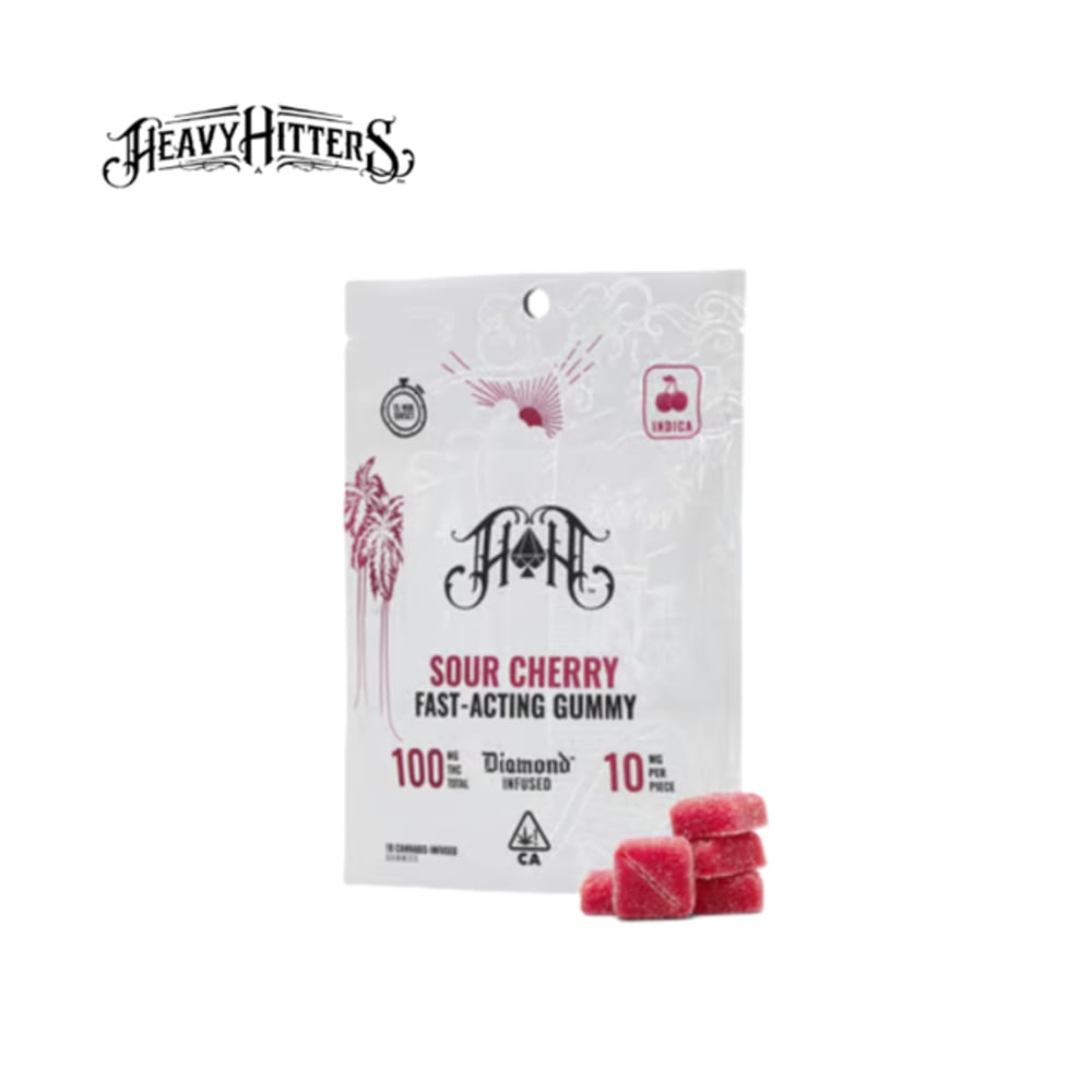 SOUR CHERRY 100MG 10 PACK GUMMIES