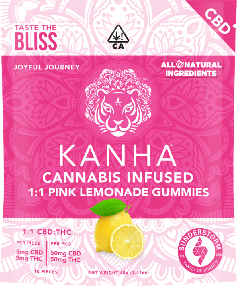 1:1 Pink Lemonade [10pk] (100mg CBD/100mg THC)