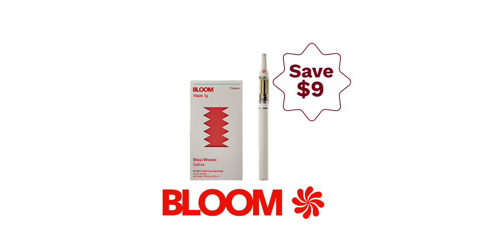 Save $9: on Bloom 1g Carts for only $25! special