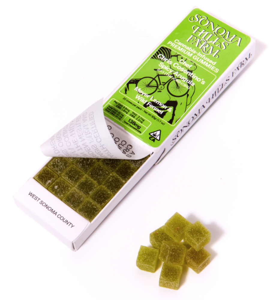 Chef Chris Cosentino's Spicy Arugula Gummy 2:1:1 (THC x CBD x CBG)