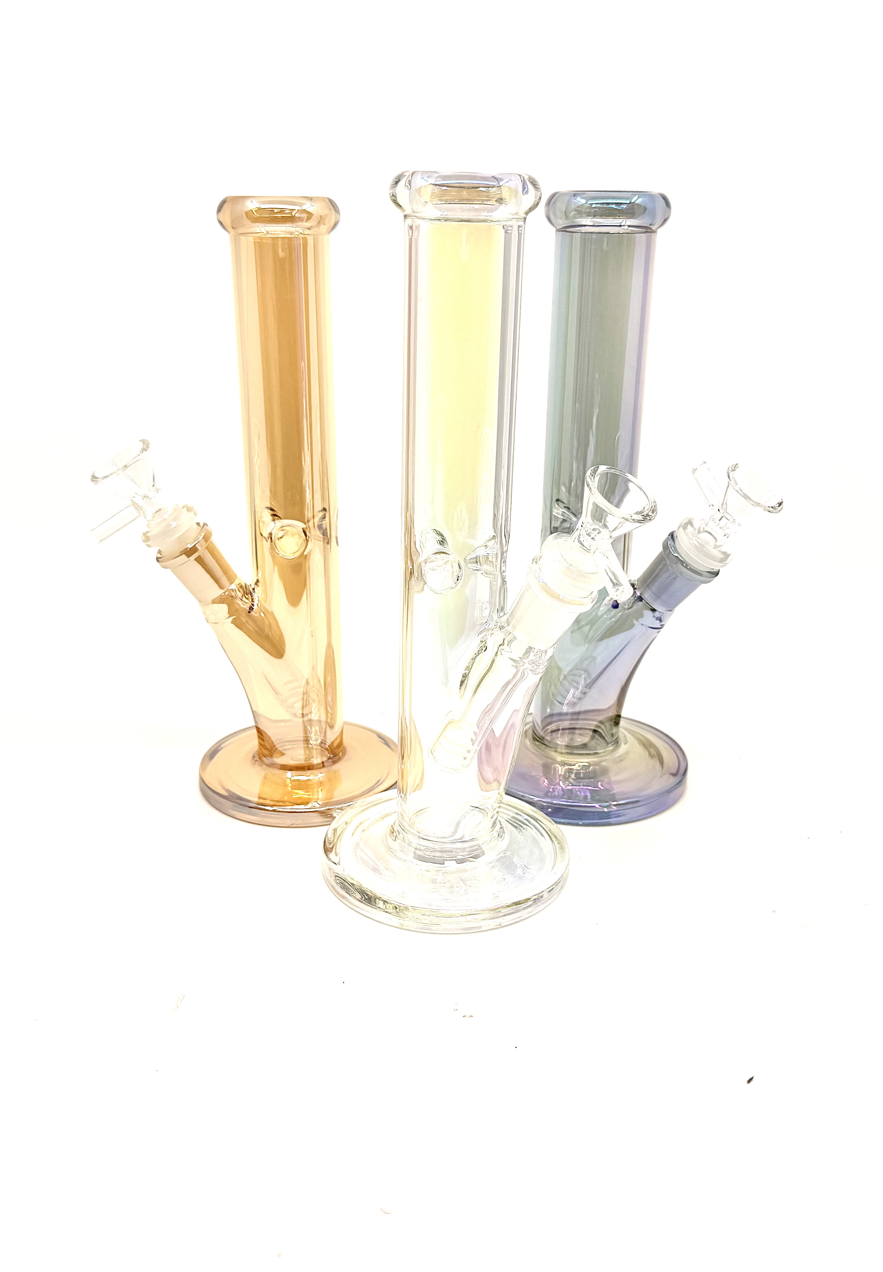 10" Iridescent Straight Bong