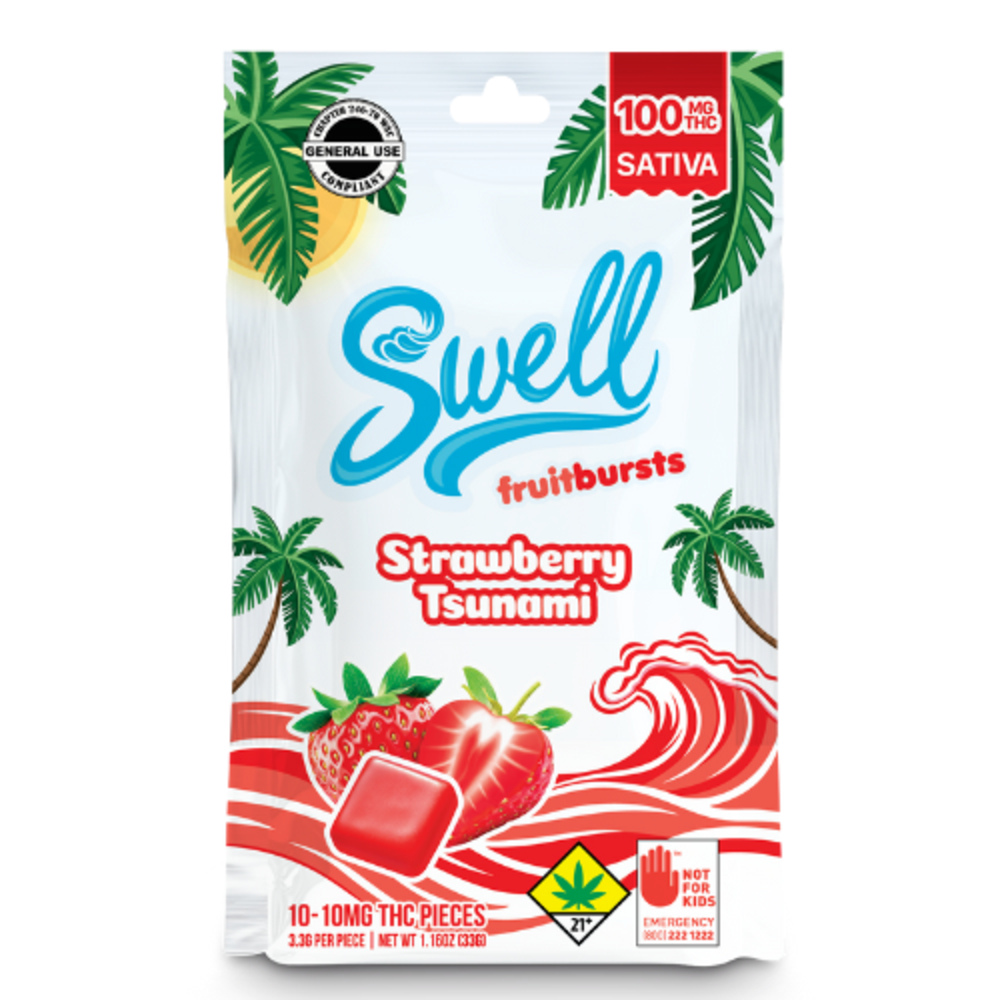 Strawberry Tsunami - Sativa [10pk] (100mg)