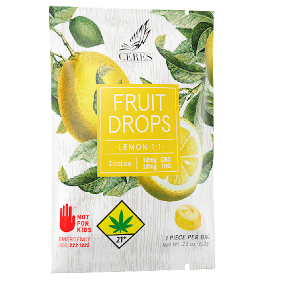 1:1 Lemon - Indica [1pk] (10mg CBD/10mg THC)