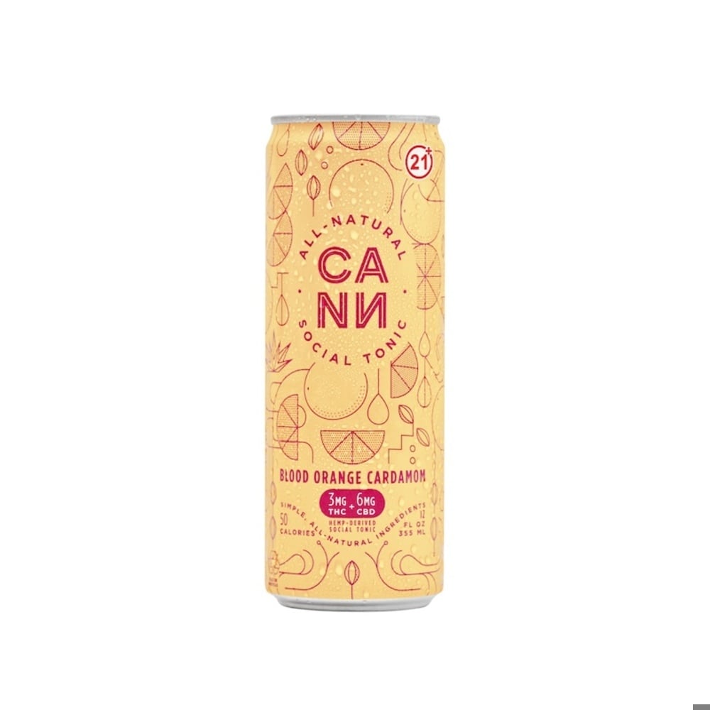 Cann - Hemp Derived Blood Orange Cardamom 12oz (3mg THC 6mg CBD)
