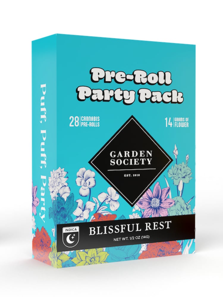 Garden Society - Platinum Garlic 'Blissful Rest' Pre-Roll Party Pack 0.5g 28pk (14g) *NP