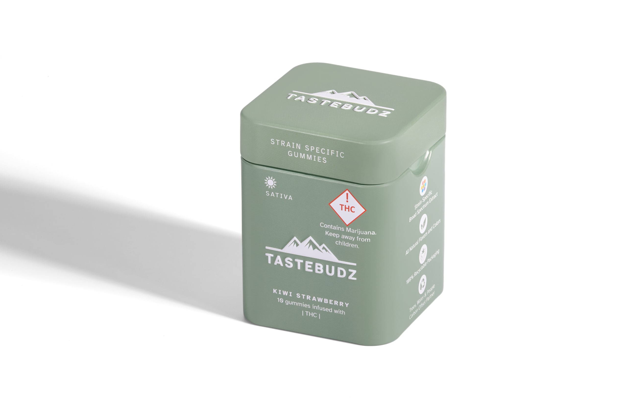 Kiwi Strawberry Sativa Rosin Gummies | THC |