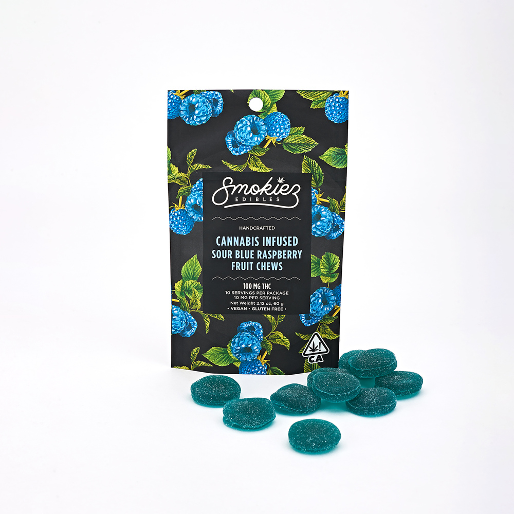 Sour Blue Raspberry - Indica [10pk] (100mg)