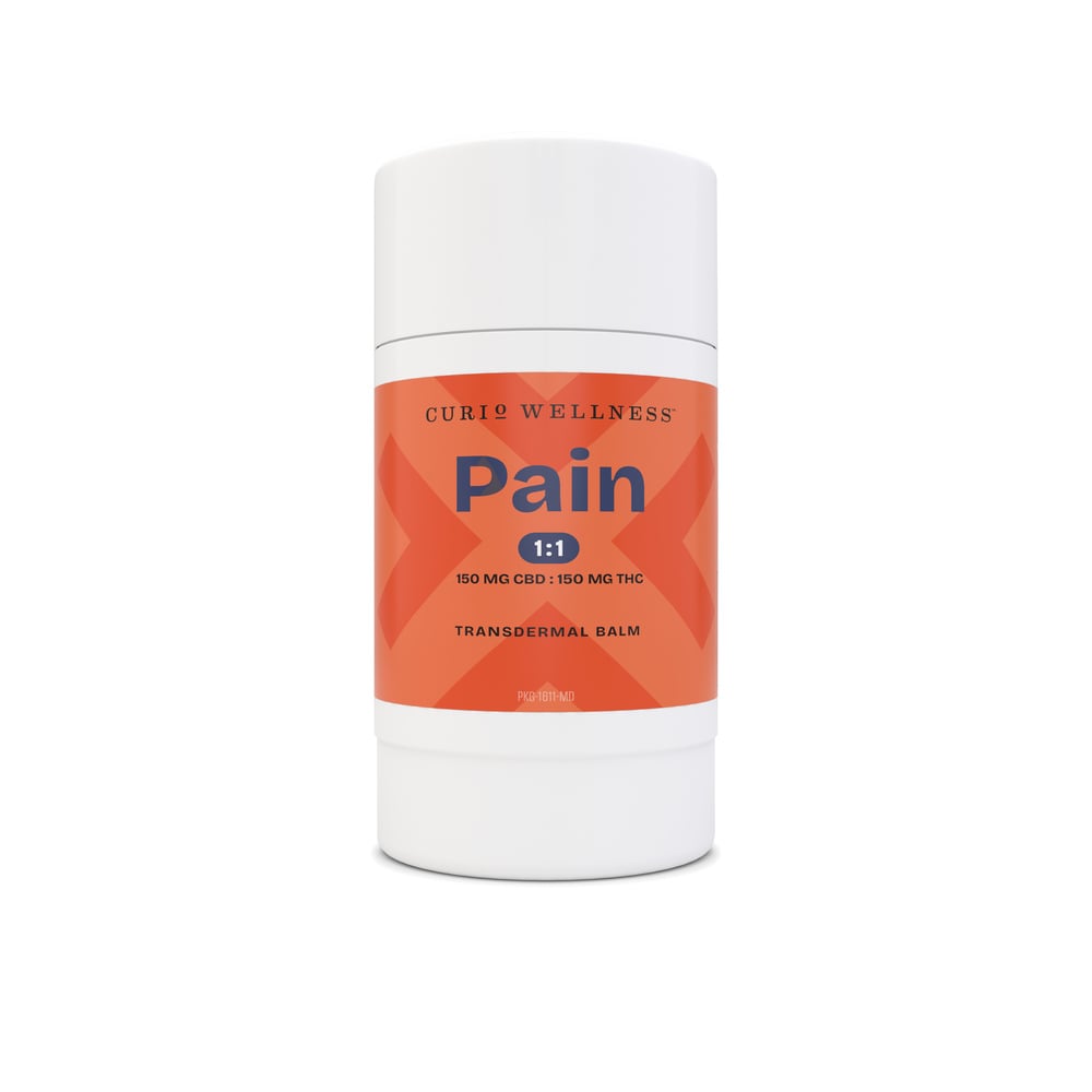 Pain 1:1 Transdermal Balm Stick  (150mg CBD/150mg THC) Formerly Move Transdermal Balm