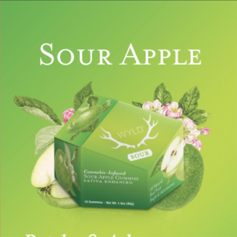 Sour Apple Sativa Enhanced Gummies | 100mg