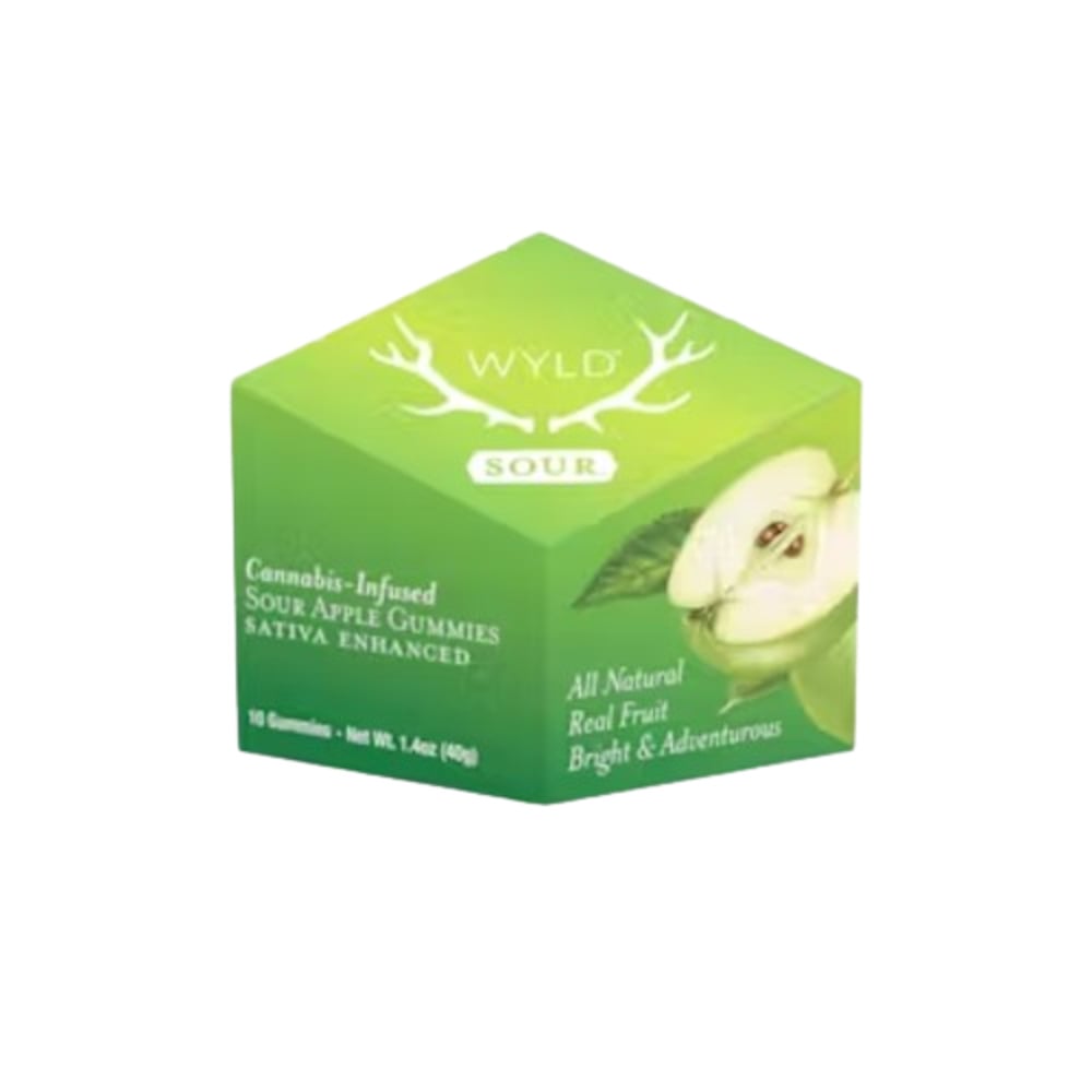 Sour Apple Sativa Enhanced Gummies | 100mg