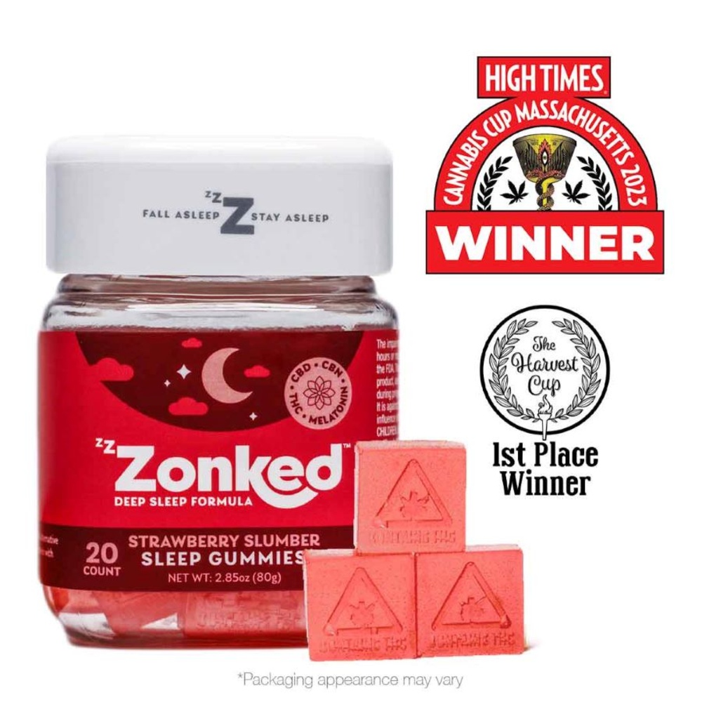 Shop Zzzonked - Strawberry Slumber Gummies (20pk 100mg) | Fine