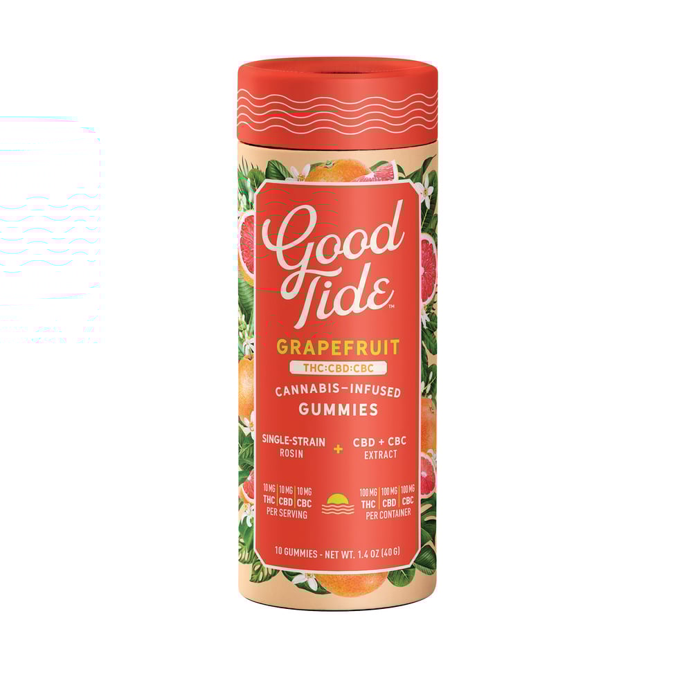 Grapefruit 1:1:1 CBD + CBC Single-Strain Rosin Gummies Grapefruit 1:1:1 CBD + CBC Single-Strain Rosin Gummies
