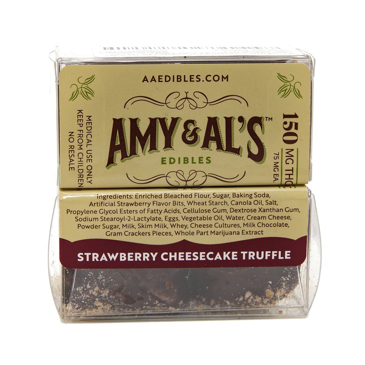 Strawberry Cheesecake Truffle (75mg) Amy and Al's Truffle Jane