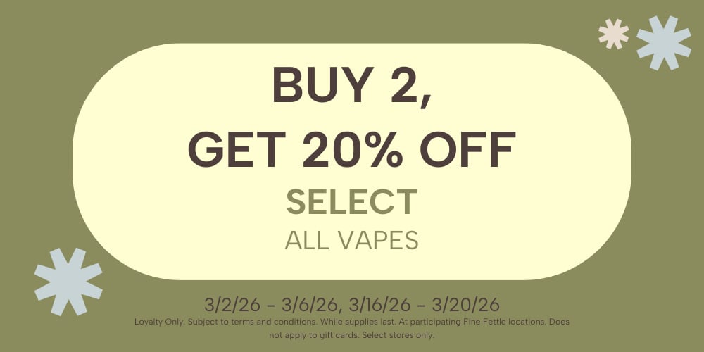 Select Vapes | Buy 2, Get 20% Off special